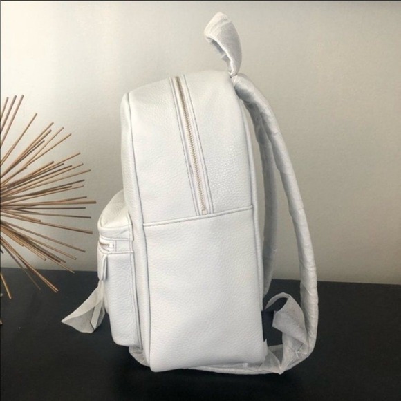 Rebecca Minkoff Mini Mab Leather Backpack‎ Tote Bag, Gray, Designer Luxury, NWT - Picture 11 of 16